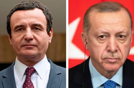 ​Erdogani uron Kurtin, i kërkon ta rishikojë çështjen e Ambasadës së Kosovës në Jerusalem