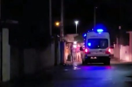 Krim brenda familjes. Burri vret gruan shtatzënë