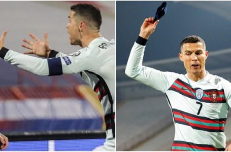 Cristiano Ronaldo rrezikon diskualifikimin për protestat e ashpra ndaj gjyqtarit anësor dhe që u largua nga fusha pa përfunduar takimi