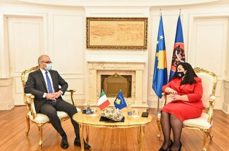 Urimi i ambasadorit italian për Vjosa Osmanin: Italia do ta mbështes rrugën euro-atlantike të Kosovës