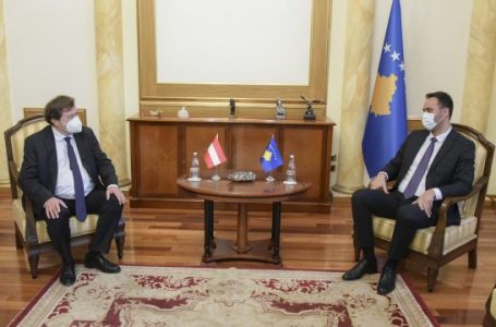 Konjufca takohet me ambasadorin e Austrisë, flasin për menaxhimin e pandemisë