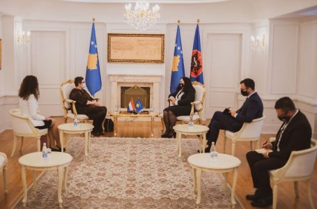 Osmani takohet me ambasadoren holandeze kërkon ndihmë për Kosovën në sigurimin e vaksinës anti-Covid 19