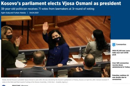 Mediat ndërkombëtare shkruajnë për Vjosa Osmanin, presidenten e re të Kosovës