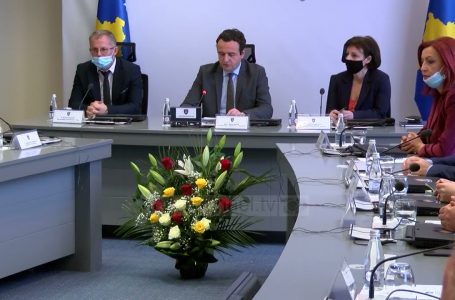 Qeveria e Kosovës sonte mban mbledhje