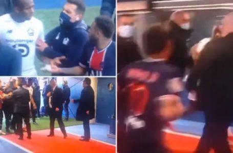 Dalin pamjet tronditëse të përleshjes së Neymarit dhe Djalon pas ndeshjes PSG-Lille