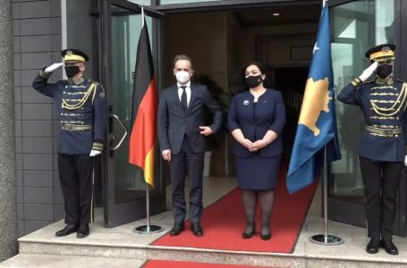 Presidentja Osmani ka pritur në takim kryediplomatin gjerman Maas