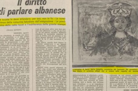 Më 1980, “Sunday Observer” botonte shkrimin “E drejta për të folur shqip”