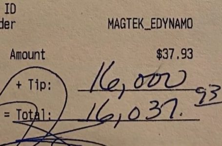 Myshteriu zemërgjerë, i lë restaurantit 16 mijë dollarë bakshish
