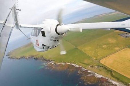 Aeroplani me energji elektrike u sprovua mbi Orkney të Skocisë