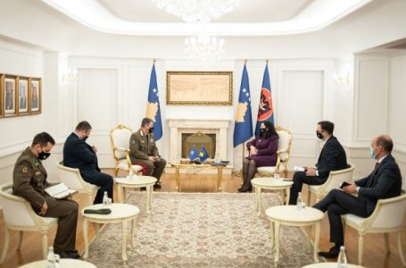 ​Osmani takim me komandantin e KFOR-it: Kosova synon hyrjen në NATO