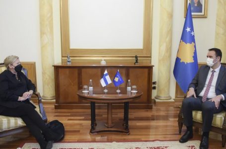 Konjufca: Finlanda i ka dhënë përkrahje të çmuar proceseve të shtendërtimit të Kosovës