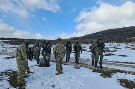 Këmbësoria e ushtrisë së Kosovës trajnohet nga amerikanët