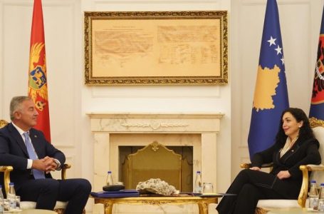 ​Osmani kërkon përkrahjen e Malit të Zi për anëtarësimin e Kosovës në KiE
