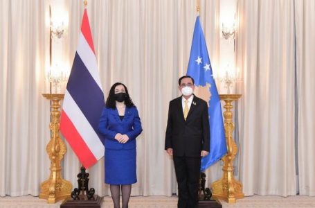 Osmani takoi kryeministrin e Tajlandës, kërkoi përkrahje për anëtarësimin e Kosovës në organizata ndërkombëtare