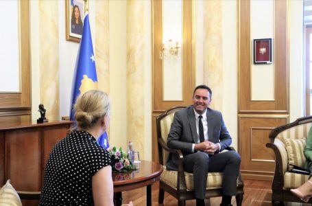 Konjufca e falënderon ambasadoren suedeze për shërbimin në Kosovë