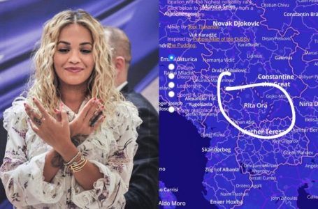 Rita Ora përfaqëson Kosovën në hartën interaktive, shprehet krenare (FOTO)