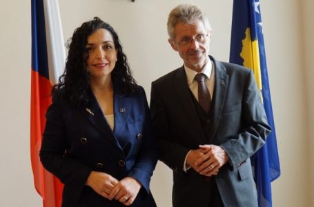 Osmani në Çeki, kërkon mbështetje për liberalizimin e vizave dhe anëtarësimin në Këshillin e Evropës