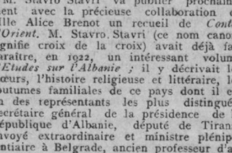 Comœdia në vitin 1925: Shkrimtari shqiptar Stavri dhe zonja e tij Alice Brenot do të sjellin së shpejti librin ‘Përralla nga orienti’