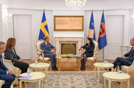 Presidentja Osmani dhe ambasadori i ri i Suedisë bisedojnë për thellimin e raporteve në politikën e jashtme