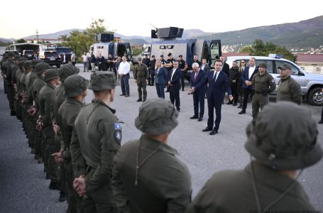 Baza e re e Policisë së Kosovës në Zubin Potok, foto nga vizita e Kurtit dhe Sveçlës