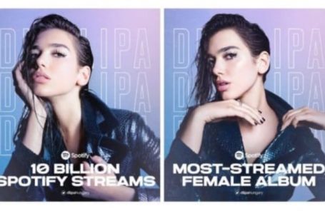 Dua Lipa vendos rekord absolut, gruaja e parë që arrin 10 miliardë transmetime në Spotify