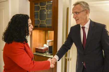 ​Presidentja Osmani takon sekretarin e Përgjithshëm të NATO -s, Jens Stoltenberg