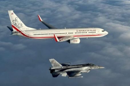 VIDEO/ Avionët luftarakë F-16 shoqërojnë Kombëtaren e Polonisë drejt Katarit