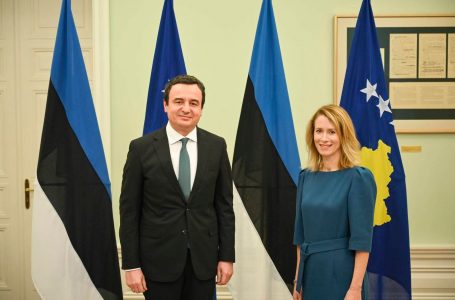 Kurti: Estonia mbështet Kosovën në procesin e liberalizimit të vizave