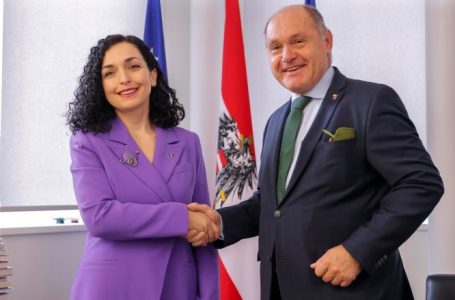 Osmani takohet me kryetarin e Parlamentit të Austrisë, diskutojnë për thellim bashkëpunimi