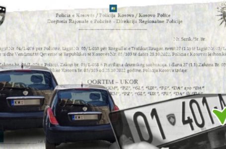 Qortimi për targat përfundon edhe një javë pastaj nis shqiptimi i gjobave prej 150 euro