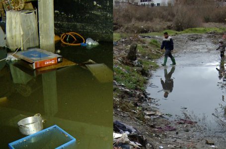 Vështrim qytetit të Gjakovës pas reshjeve të ditëve të fundit
