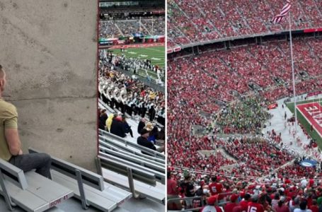 Ky stadium ka një ulëse që bllokon 90% të pamjes së fushës