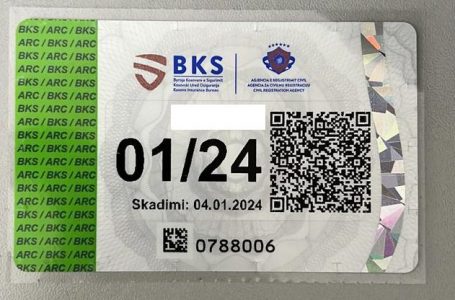 BKS: Nga një janari stikersat me ngjyrë të gjelbër