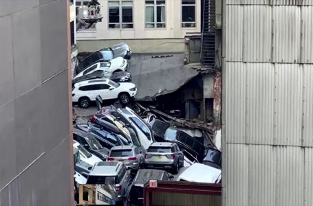 Shembet parkimi 4 katësh në qendër të Manhattanit, të paktën një i vdekur (FOTO)