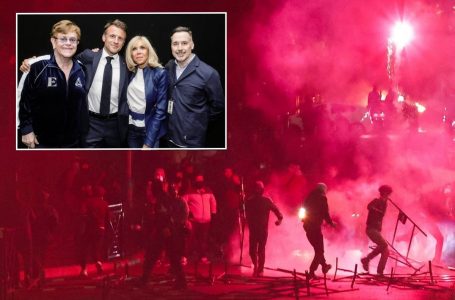 VIDEO/ Protestuesit i “vënë flakën” Francës, Macron shkon në koncertin e Elton John