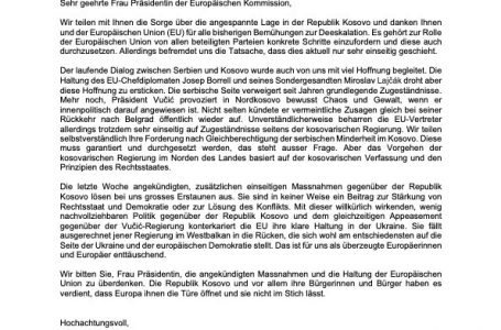 Deputetët zviceranë, letër KE-së: Stop masave ndaj Kosovës, faji është më shumë i Serbisë