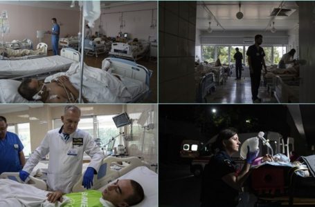Brenda spitalit në Ukrainë i cili gjatë ditës punon si një spital normal, por natën trajton ushtarët e plagosur