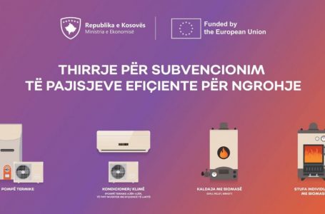 Hapet Thirrja Publike për subvencionim të pajisjeve efiçiente për ngrohje, qytetarët mund të aplikojnë deri më 22 nëntor