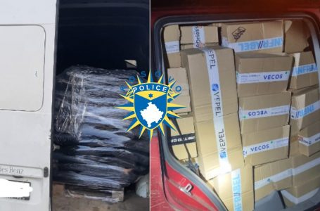 Në dy raste të ndara, policia parandalon dhe zbulon mallra të kontrabanduara