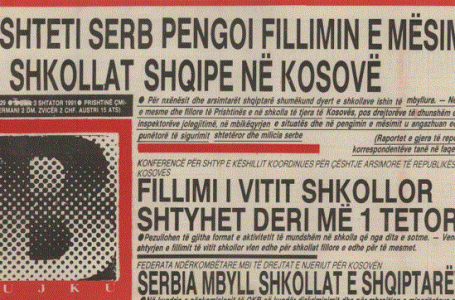 Para 32 viteve okupatori serb i mbylli shkollat në Kosovë