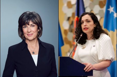 Presidentja Osmani sot përballë Christiane Amanpour në CNN, do të flasë për zhvillimet në veri