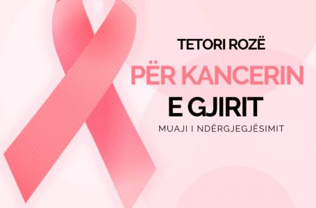 Tetori, muaji i ndërgjegjësimit për kancerin e gjirit