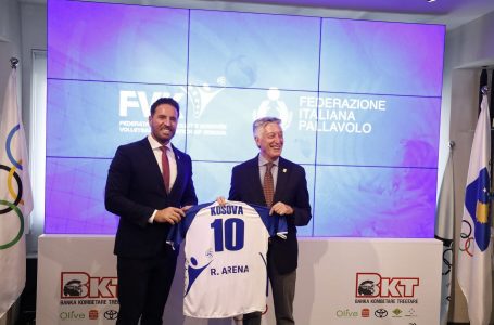Volejbolli kosovar dhe ai italian me marrëveshje bashkëpunimi