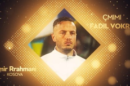 Amir Rrahmani vlerësohet nga FFK me çmimin “Fadil Vokrri”
