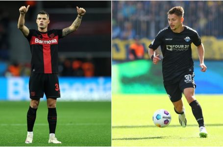 Xhaka dhe Muslija në formacionet e javës në Bundesliga 1 dhe 2