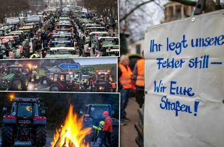 Bujqit gjermanë i bllokojnë rrugët për të protestuar kundër ndaljes së subvencioneve
