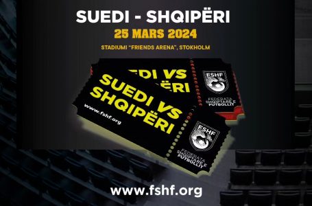 ​Nis shitja e biletave për miqësoren Suedi-Shqipëri