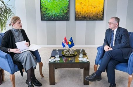 Bislimi takon ambasadoren e Kroacisë, diskutojnë për zhvillimet e fundit në vend