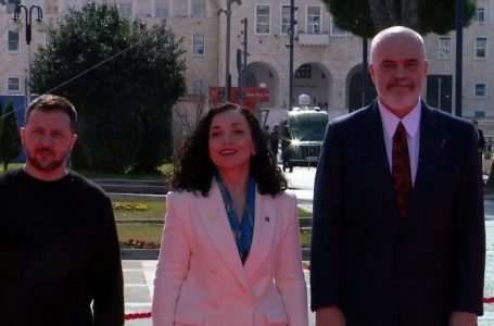 Osmani pritet nga Rama dhe Zelensky: Njohja e Kosovës nga Ukraina do të vijë bashkë me fitoren e luftës