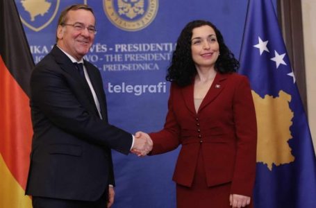 Presidentja Osmani deklarohet pas takimit me ministrin Pistorius